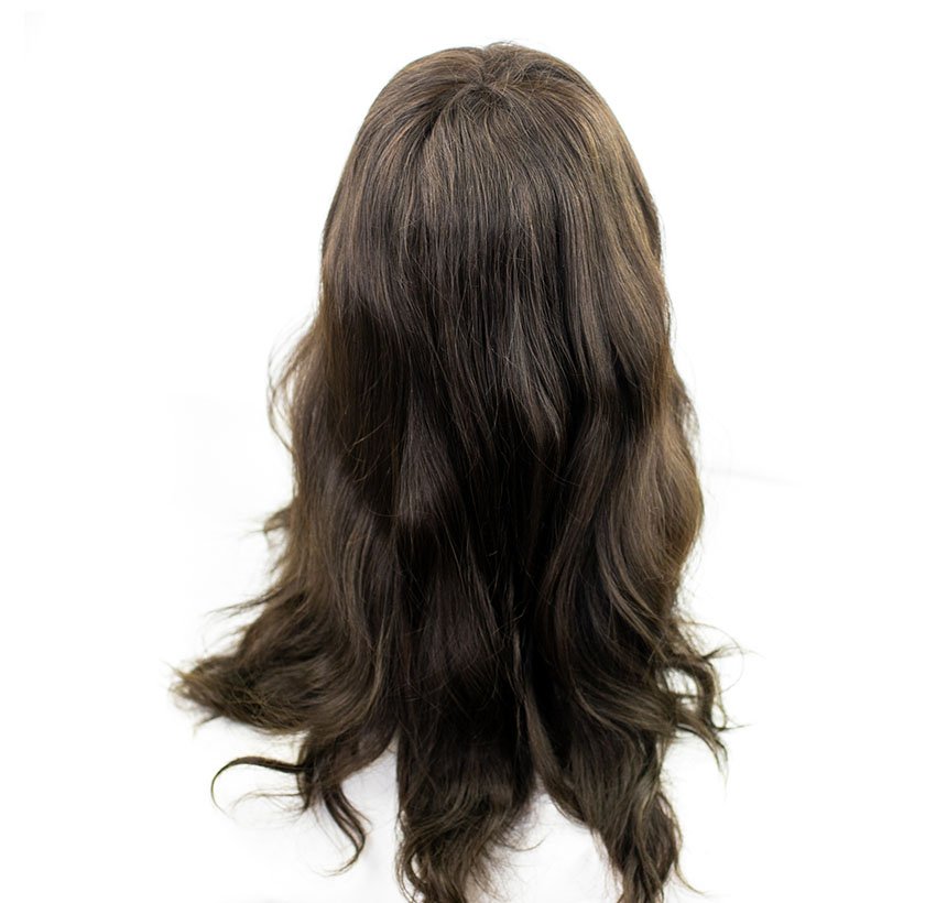 Custom Indian Remy Hair Natural Effect Fine Welded Mono Toupee b
