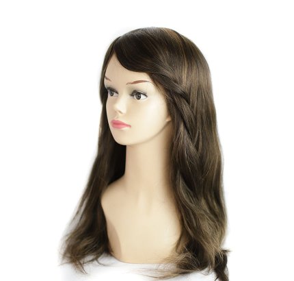 Custom Mono with Lace Front Full Wig for Women b