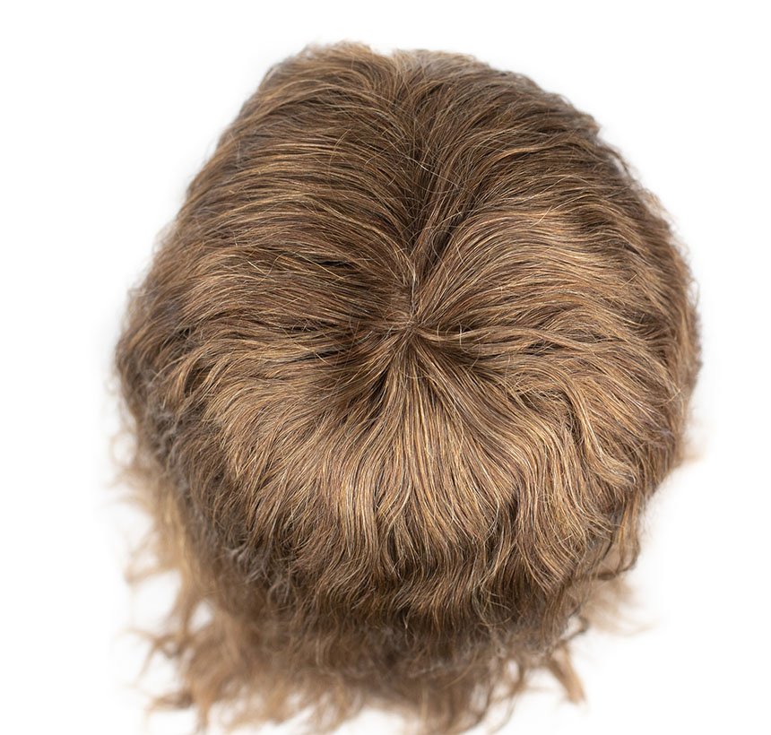 Women Toupee Human Hair Texture c