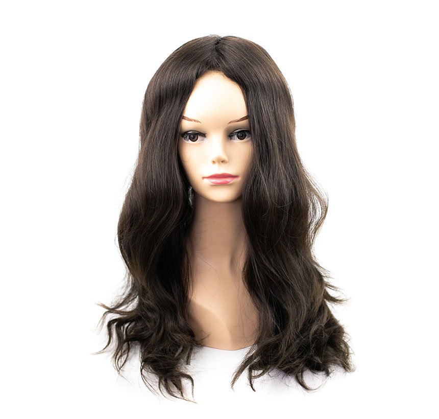 Custom Indian Remy Hair Natural Effect Fine Welded Mono Toupee a