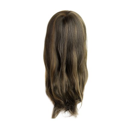 Custom Mono with Lace Front Full Wig for Women c