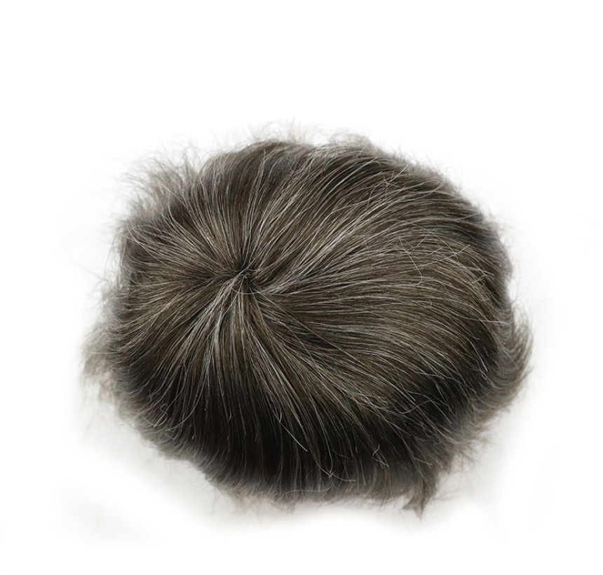 Natural Density Hairline Lace Front Toupee for Men d