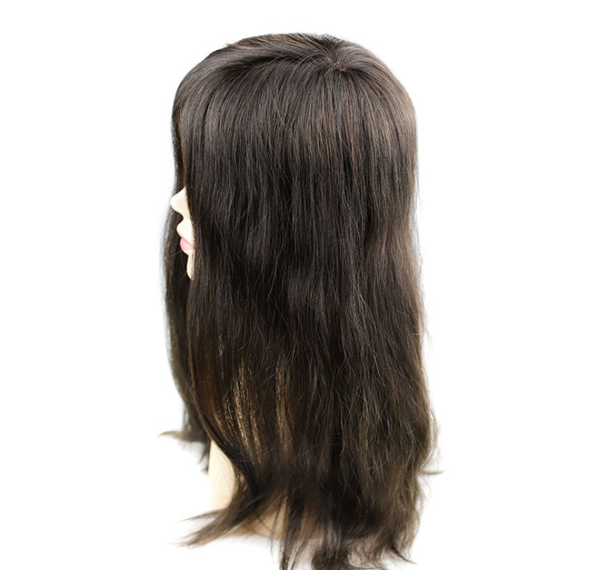 Custom Made Human Hair Mono Women's Wig c