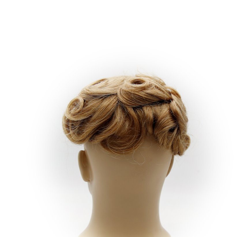 Silk mono toupee  c