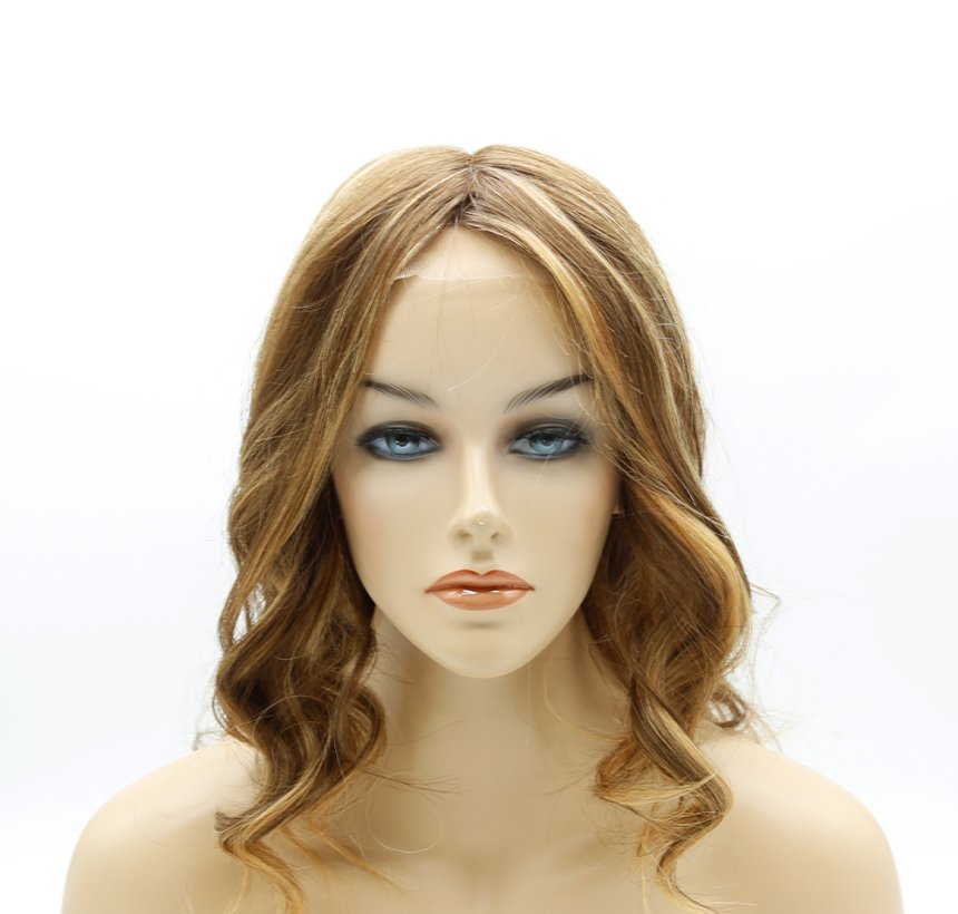 Silk Top with Lace Front Women Wig  A