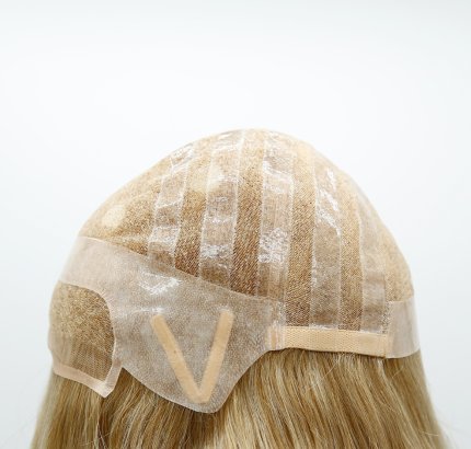 Full Lace with Silicone PU Women Wig a}