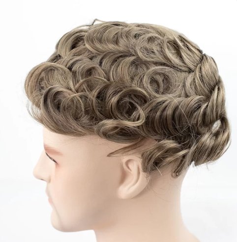Remy Hair mens Mono Wig