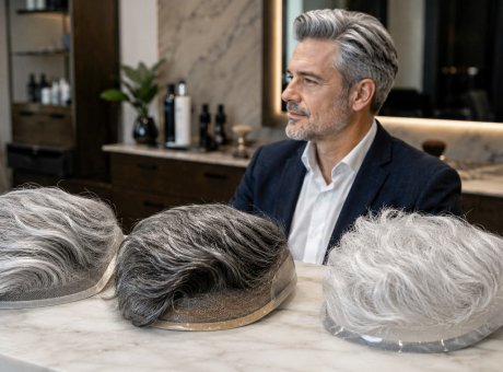 Grey Hair Men’s Toupees That Look Natural
