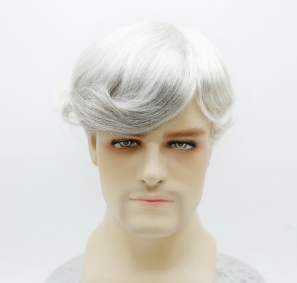 Custom skin men toupee v