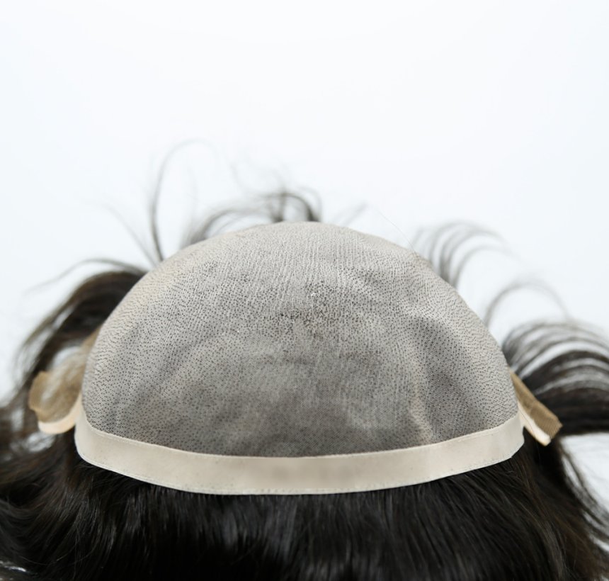 100% Human Hair Men's Mono Toupee K