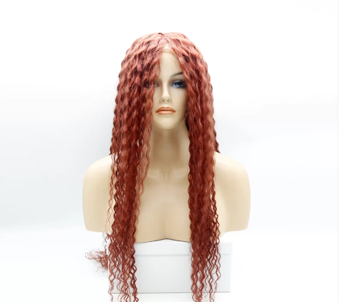 Custom Long Curly Lace with PE Line Integration Wig for Women